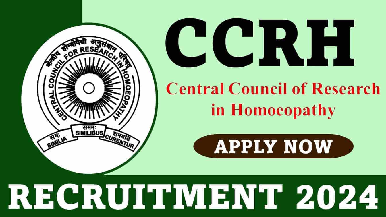 CCRH Recruitment 2024